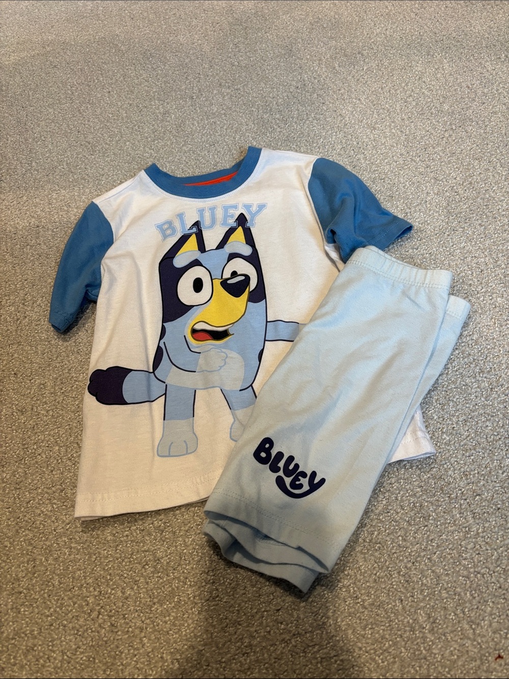 Bluey Kids Short Sleeve Set - Light Blue